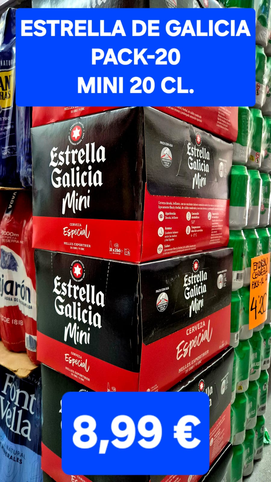 Oferta semanal — Estrella Galicia Pack-20 Mini 8,99 €
