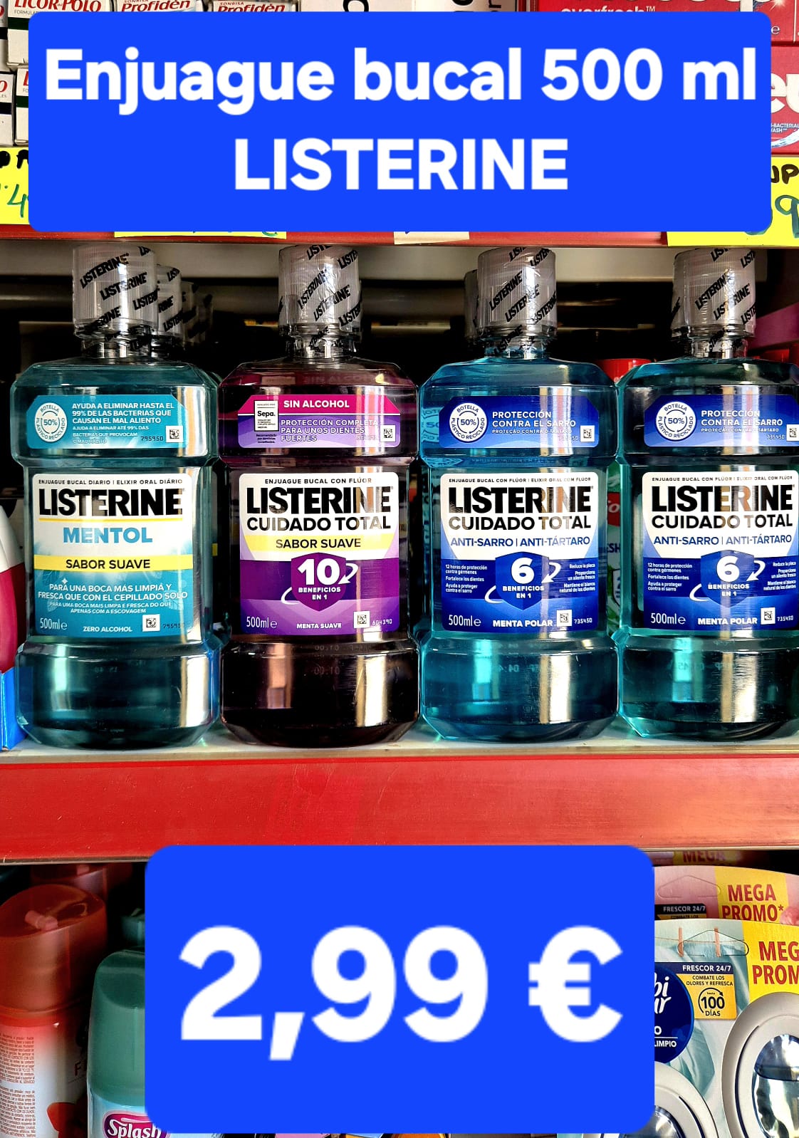 Oferta semanal — Listerine 500 ml 2,99 €