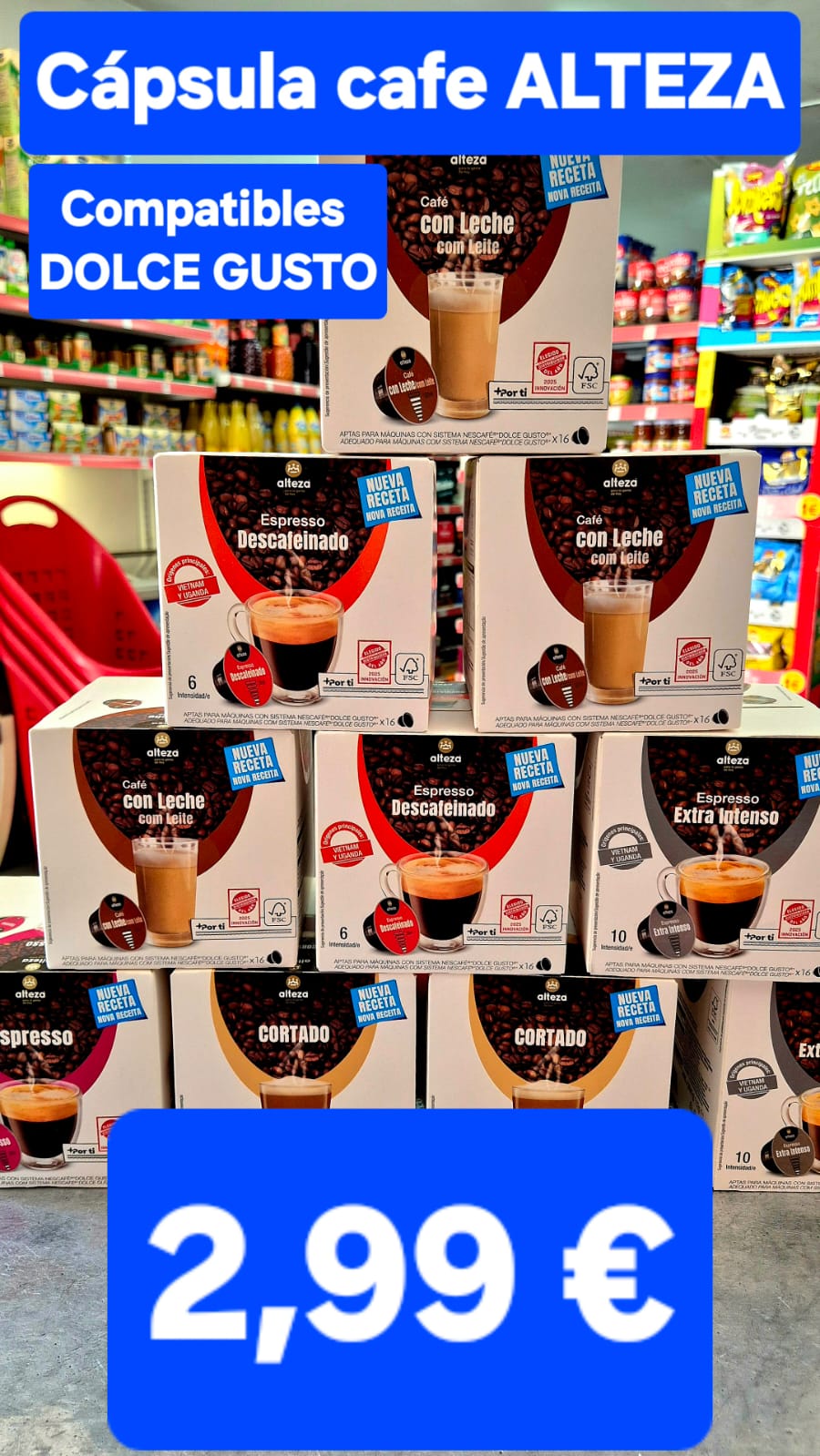 Oferta semanal — Cápsulas café Alteza 2,99 €